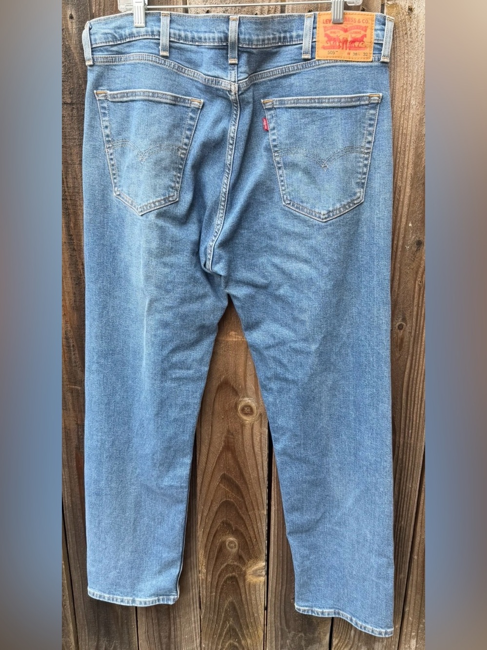 Levi's 505 Straight Light Blue Men's Jeans 38x32‎